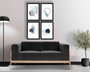 Wallity Conjunto de 4 Pinturas Decorativas Enmarcadas en MDF (38 x 53 cm)